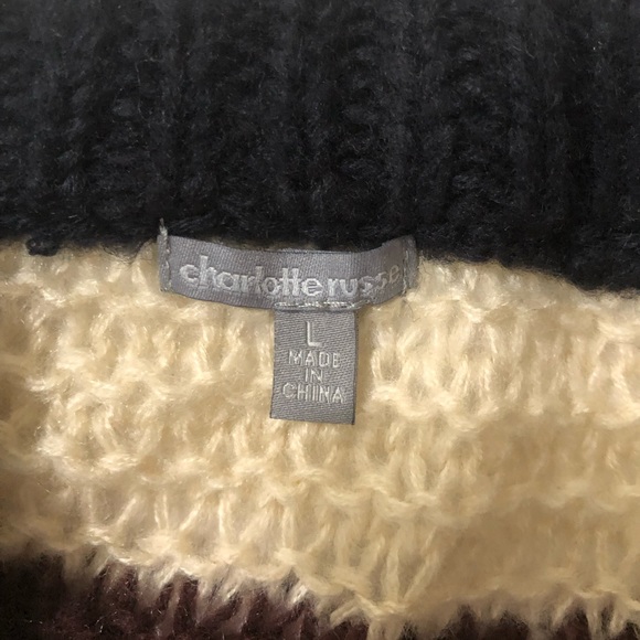 Charlotte Russe Striped Pullover - Picture 6 of 8